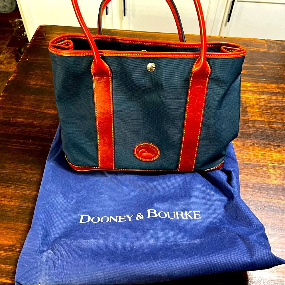 Navy Dooney & Bourke Tote Bag